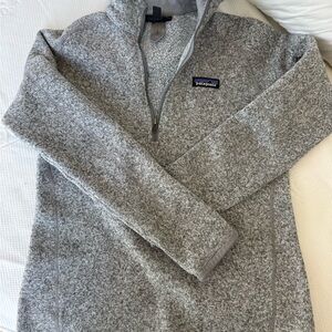 Patagonia Heather Gray Fleece Pullover